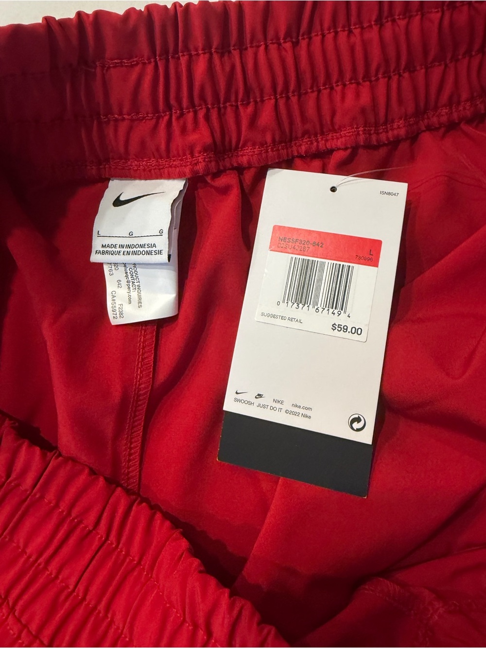 Nike Swim Women's 3" Breaker Volley Shorts Cover-Up Red Size L NWT $59 NESSF320- - Picture 4 of 8